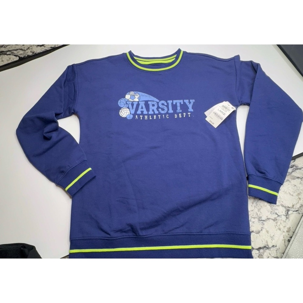 New boys size LARGE Ideology blue super soft sweatshirt.